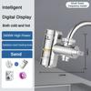 3400W No Need To Install Electric Faucet Stainless Steel Hot and Cold Dual-purpose Faucet Temperature Digital Display Water Instant Hot Water Faucet