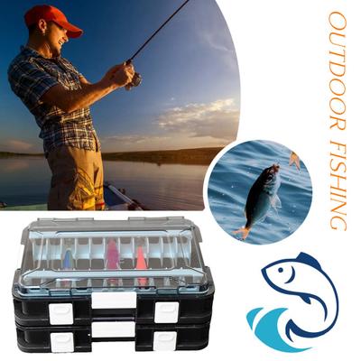 Yousheng Fishing Tackle Box Portable Multi-compartment Lure Storage Box Large Capacity Lure Organizer Gift for Fishing Enthusiasts Anglers