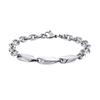 Handmade Stainless Steel Twisted Bracelet Silver Color Punk Style Cool Wristband for Women And Men