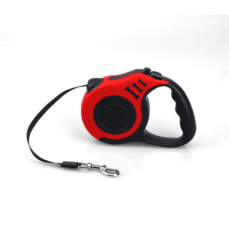

Fully automatic telescopic dog leash outdoor explosion-proof leash, leash does not restrain the hand, walking dog leash, pet supplies Length 3m красный