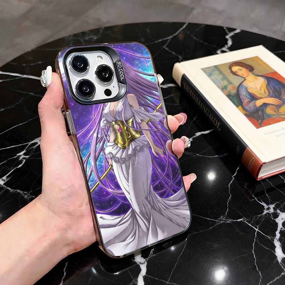 Saint Seiya Athena  Phone Case For iPhone 17,16,15,14,13,12,11 Plus,Pro Max,XS,Colorful Silver Black Cover iPhone16pro