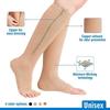 Unisex Toeless Compression Socks, Side Zip Up Knee High Socks, Prevention Socks