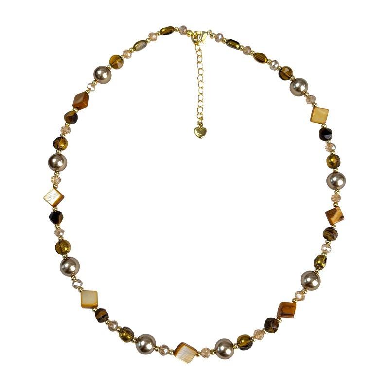 A Niche Bead Style Minimalist Sweater Necklace