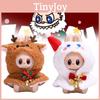 Festive Doll Clothing Christmas Reindeer And Snowman Plush Attachments For Collectors