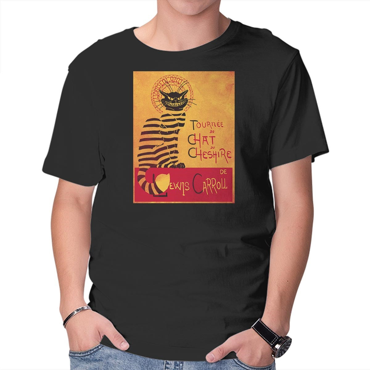 Unisex Crew Neck T-Shirt Chat du Cheshire Graphic Short Sleeve Casual Tee XS