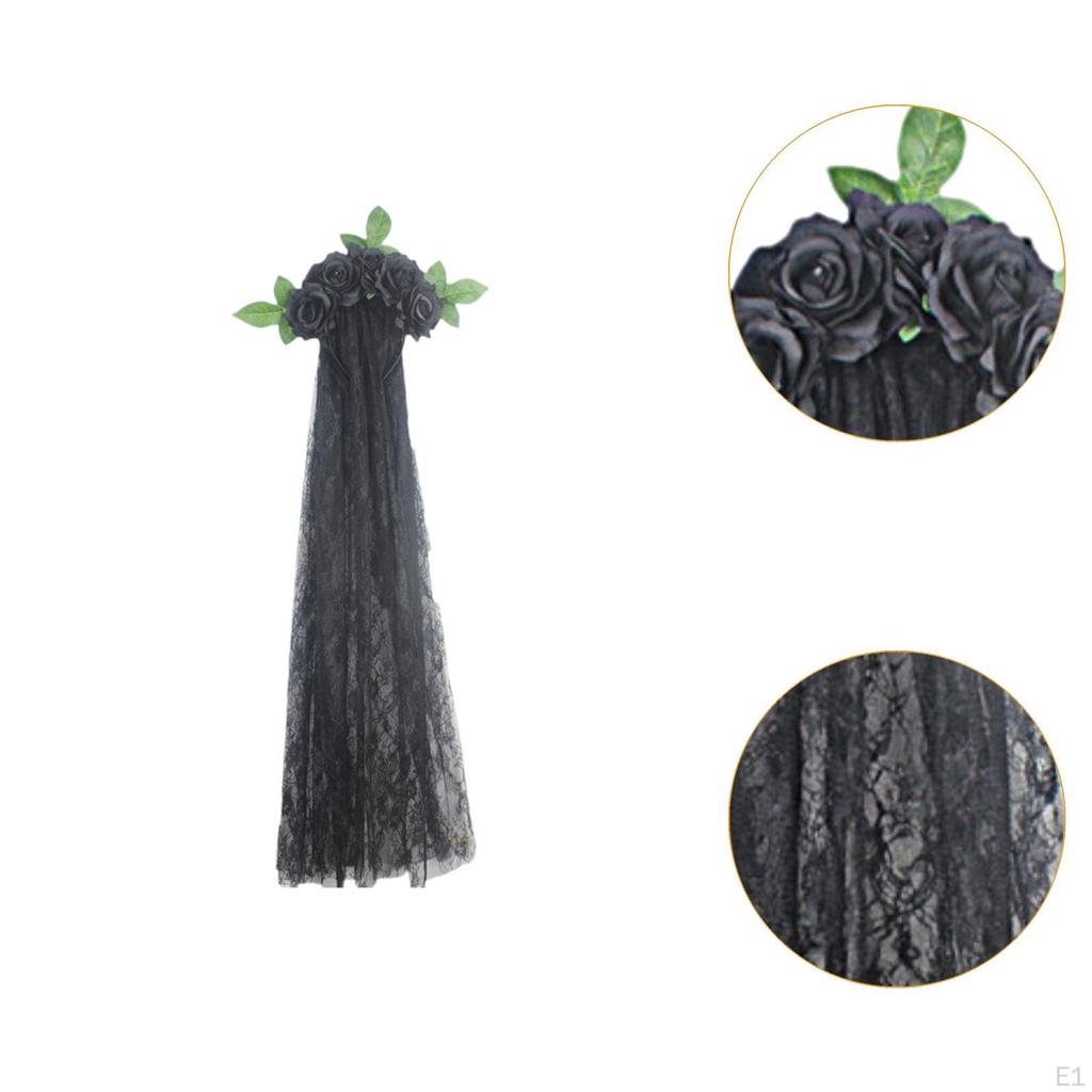 Halloween Flower Crown Headband Costume Accessory for Party Cosplay Role Playing