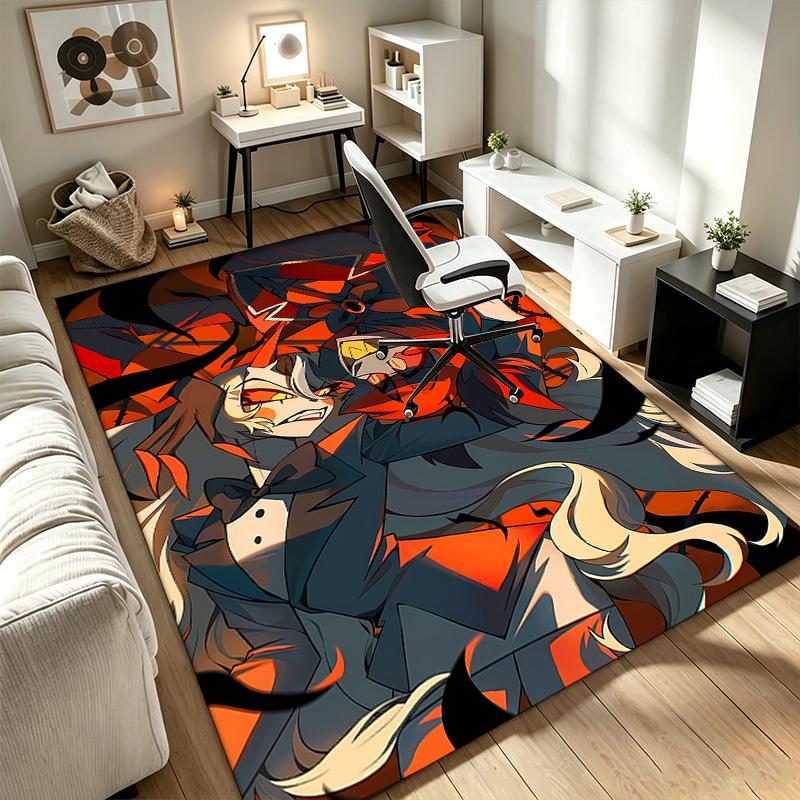 Hazbin hotel Ein Teppich geeignet für Bürostuhlbereiche Wohnzimmer und Computertische perfekt für Heimbüros und ein ideales Weihnachtsgeschenk
