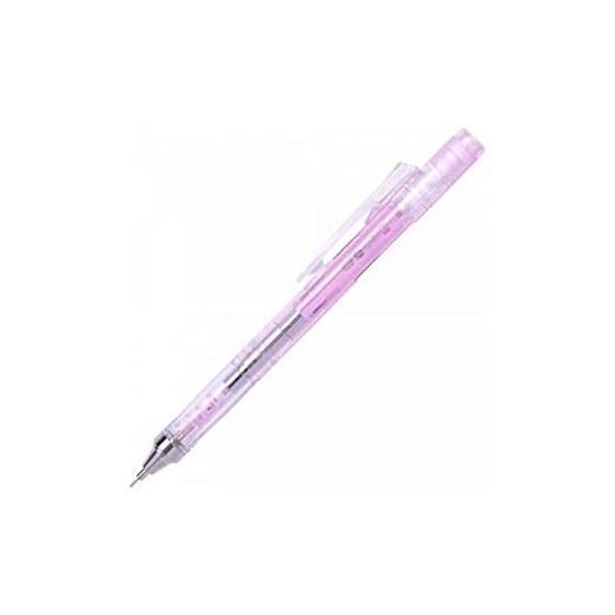 Tombow MONO Graph Mechanical Pencil, 0.5mm, Twist-Eraser, Clear Pink, DPA-138E