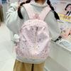 Schoolbag Korean Version Ins Cartoon Star Backpack Female College Style Student School Bag Fashion Casual Versatile Large Capacity Backpack