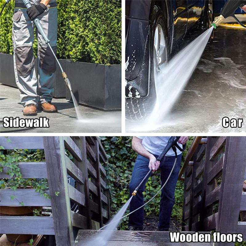 AD23-1 Pcs High Pressure Nozzle For Hot And Cold Water Rotating Nozzle 1/4 Inch Quick Connect Orifice