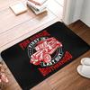 A Firefighter And The Flame Of His Life Live Here Doormat Anti-Slip Entrance Kitchen Door Floor Mat  Toilet Rug Carpet Footpad