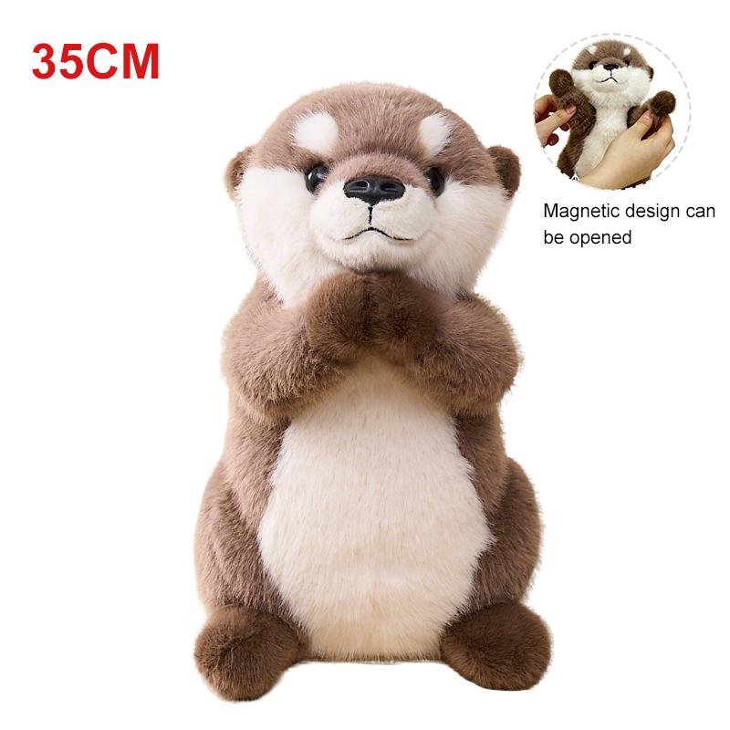 New Cute Cartoon Otter Anime Kawaii Soft Pendant 15/25/35cm Accompany Fluffy Otters Plushies Children's Birthday Gifts