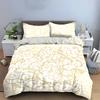 Golden Swirl Pattern Bedding Set Bedding Set (1 Duvet Cover, 2 Pillowcases, Duvet Not Included)