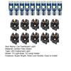 10Pcs T5 Car Dashboard Light Lamp Holder Super Bright 3030-3SMD Chip Twist Lock Socket Auto Instrument Panel Light Bulbs Gauge LED Indicator Kit
