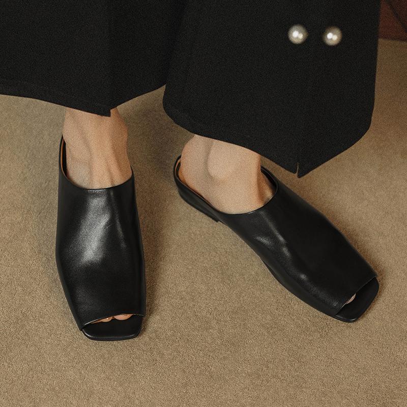 Fashion 2025 New Spring Summer Women Pumps Fashion Peep Toe Slip on Ladies Elegant Single Casual Shoes Thick Low Heel Dress Pumps Shoes