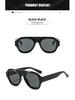 2025 Retro Round Frame Sunglasses: European & American Trend, Black Ins Celebrity Style