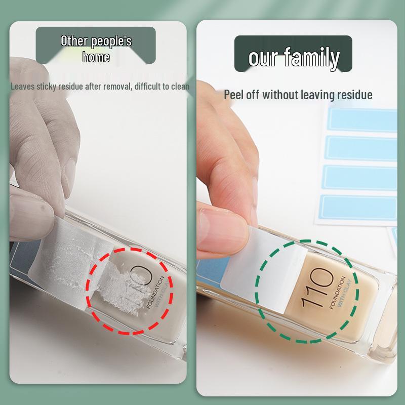 Colorful Waterproof Writable Self-Adhesive Name and Memo Stickers in Small Size