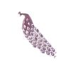 Elegant Long Tail Crystal Peacock Brooch Party Jewelry Elegant Corsage Pin Alloy Texture Perfect for Wedding and Evening