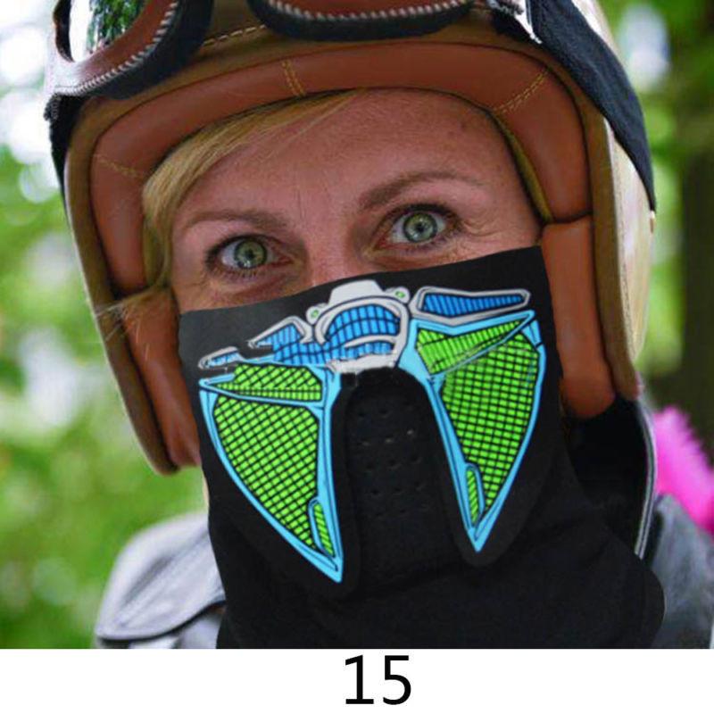 El Led Draad Halloween Pasen Rave Masker Lichtgevend Kostuum Masker Paas Decoraties