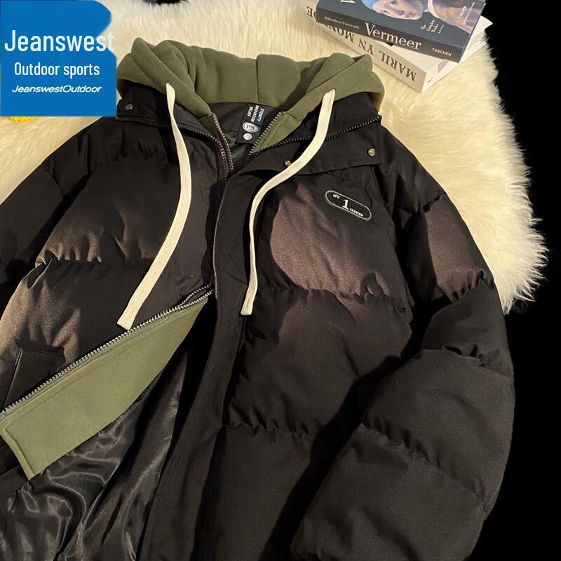 

Jeanswest Men s Hooded Winter Puffer Jacket M