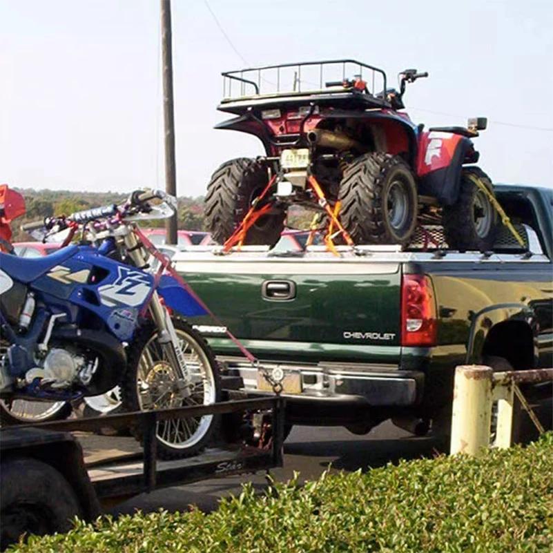 6pcs Soft Loop Tie Down Straps For Securing Cargo ATV UTV Motorcycles Scooters Dirt Bikes Lawn Garden Equipment 15.9inch/40.5cm