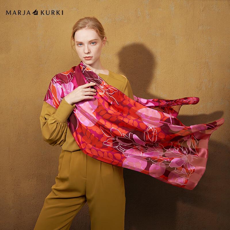 MARJA KURKI Flower Therapy Mulberry Silk Scarf