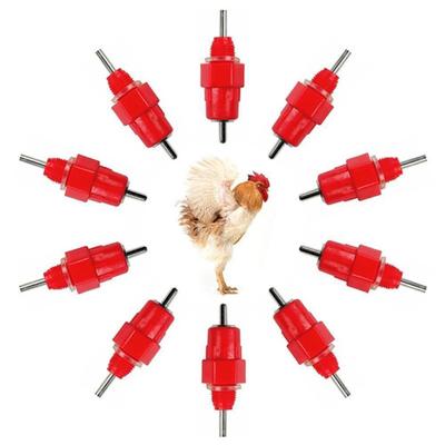 10 Pcs Poultry Drinking Nipples Auto Water Screw In Drinkers