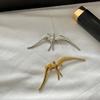 Copper Peace Dove Pin Olive Branch Birds Badge Exquisite Swallow  Brooch  Suit Accessory