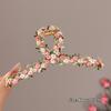 Spring Fairy Pink Flower Love Hairpin Female Side Bb Clip Grab Clip Back Of The Head Shark Clip Headdress Hairpin
