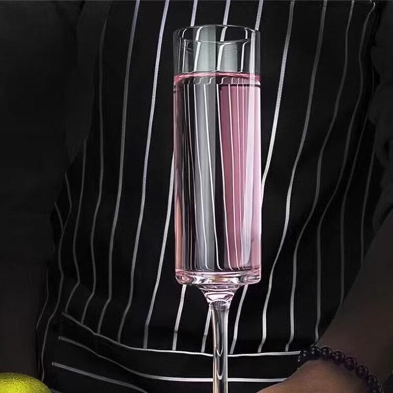 ZISIZ Transparent Acrylic Wine Glass