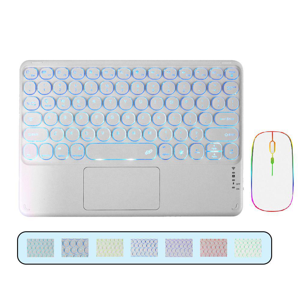 

Круглая сенсорная клавиатура с подсветкой, Bluetooth, с беспроводной зарядкой для телефонов и планшетов Apple/Huawei Keyboard Only