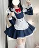 KALAOK Maid Cute Lolita Plus Popular for 2XL Costume, Dress, Size, Halloween, Cosplay, Navy,