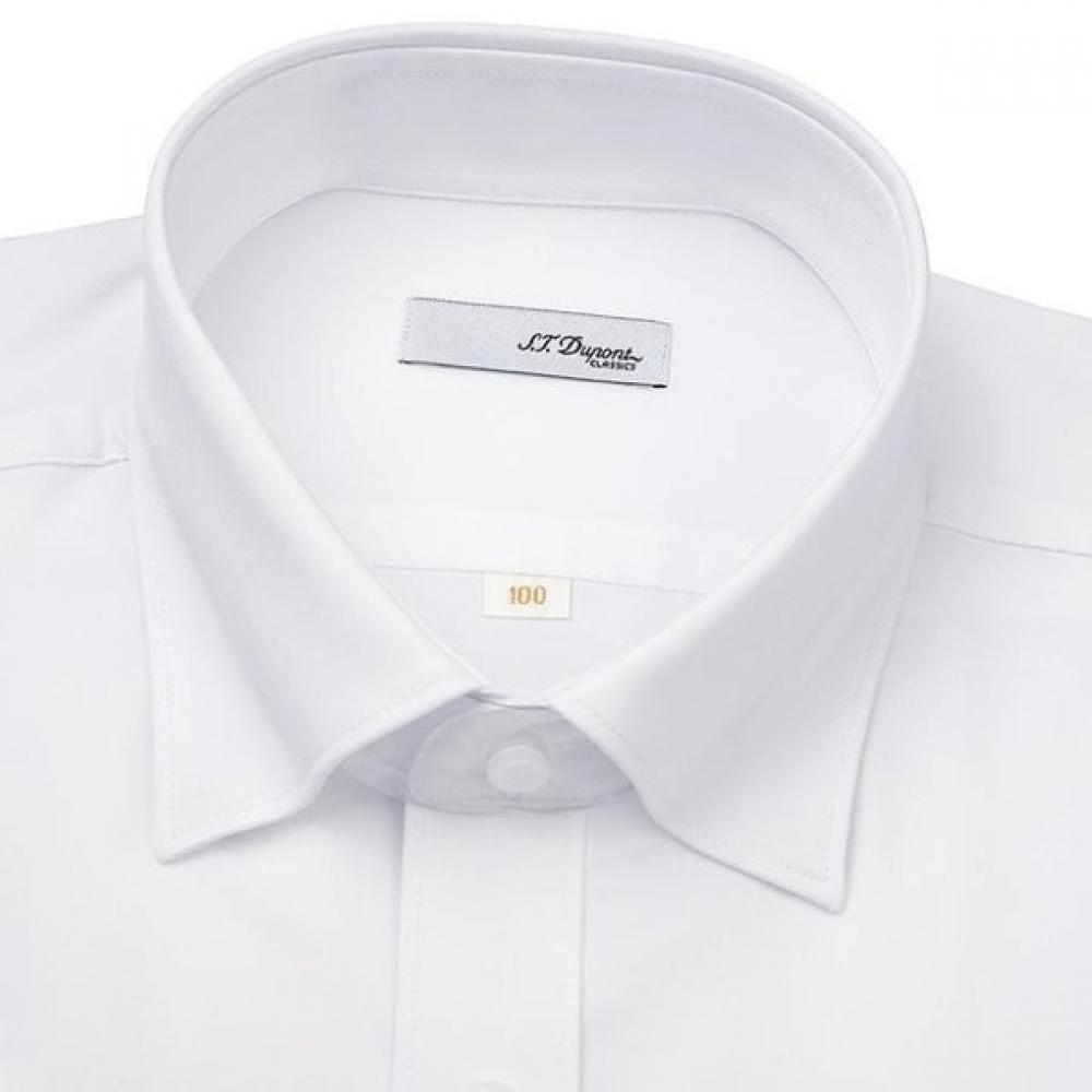 S.t. Dupont Men S Short Sleeve Regular Fit Shirt White Se6mm11hS102Swh