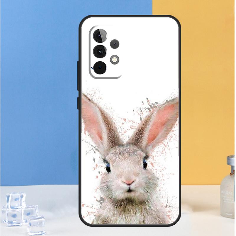 Cute Bunny Rabbit For Samsung Galaxy A16 A26 A36 A56 A13 A33 A53 A05 A06 A54 A34 A14 A32 A52 A55 A35 A15 Case