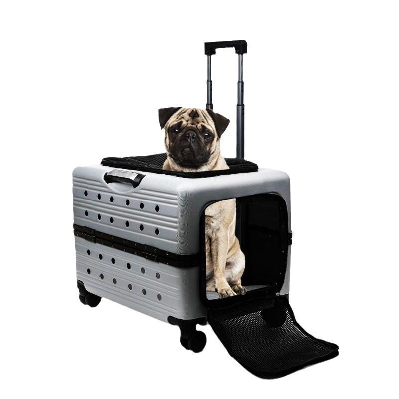Pet Forest Transparent Large Capacity Pet Trolley Carrier