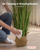 Artificial Grass Plant, 1194mm Reed Flower Grass In Pot, Premium PVC Faux Fake Greenery Shrubs Plant for Indoor Outdoor House Home Garden Office Room
