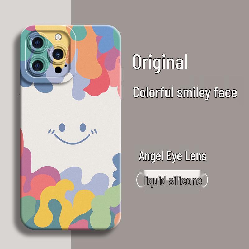 

Цветной чехол для телефона OnePlus ACE3/10 Pro/9RT/8T Racing Edition со смайликом. ACE Racing