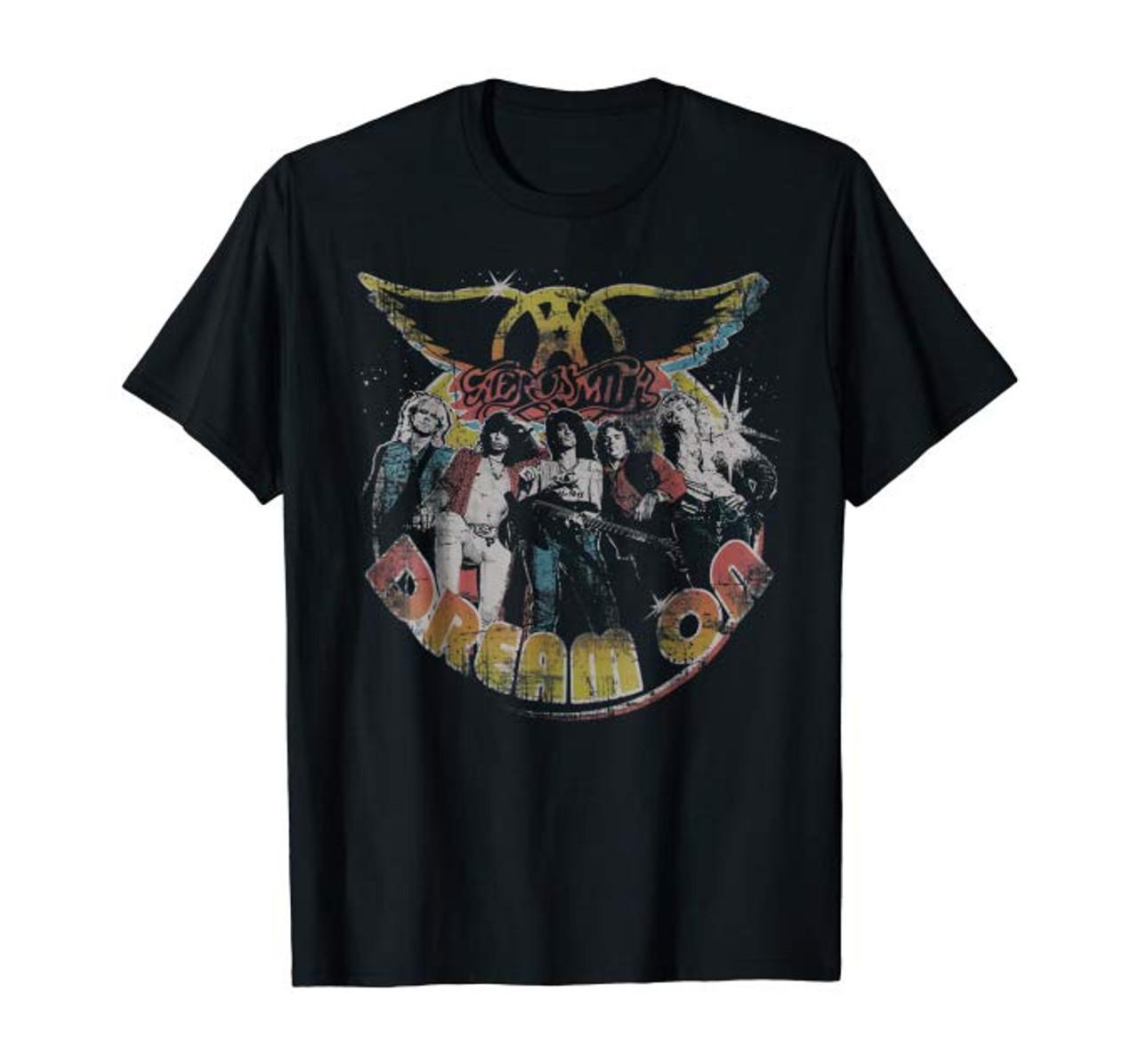 Aerosmith Dream On Faded Adult T-Shirt M