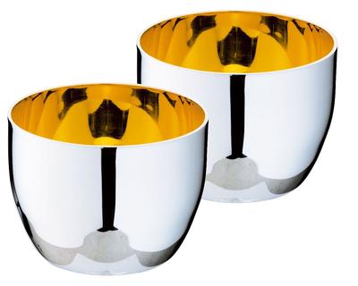 Sanbo Sangyo Migaki Meister Cup 85ml Banhado a Ouro 24K Caixa de Paulownia 2 Peças 11003002