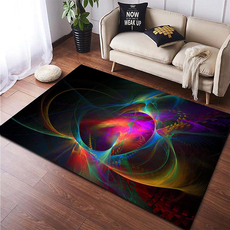 Colorful Magical Fantasy Abstract Art Printed Carpet for Living Room Home Decoration Mats Boho Rugs Area Rug for Bedroom