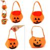 Pumpkin Shape Carrying Bag Soft Adding to Halloween Atmosphere Bag for Bedroom Living Room Laundry