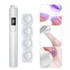 Portable 360° Rotating Nail Art Lamp with Silicone Stamp & Wearable Nail Light Strip