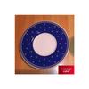 Porcelain Hand Embroidered Blue Color Patterned Authentic 12 Piece Turkish Coffee Cup Set For 6 Persons.