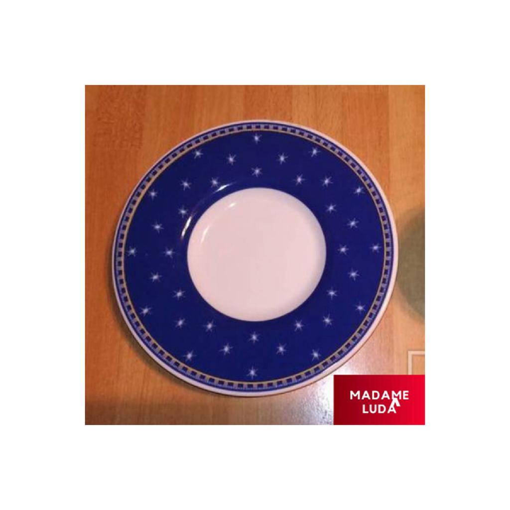 Porcelain Hand Embroidered Blue Color Patterned Authentic 12 Piece Turkish Coffee Cup Set For 6 Persons.