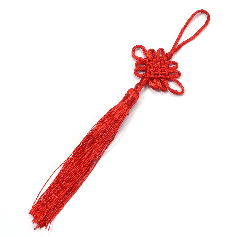 10pcs 21cm Chinese Knot Tassel Colorful Silk Fringe Tassel Trim For New Year Gifts Spring Festival Home Decoration Accessories