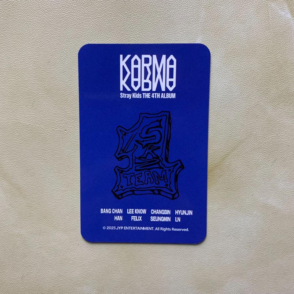 [USED] Anonymous Shipping Stray Kids Reno Pop-Up Uniform Pop-Up Karma Trading Card