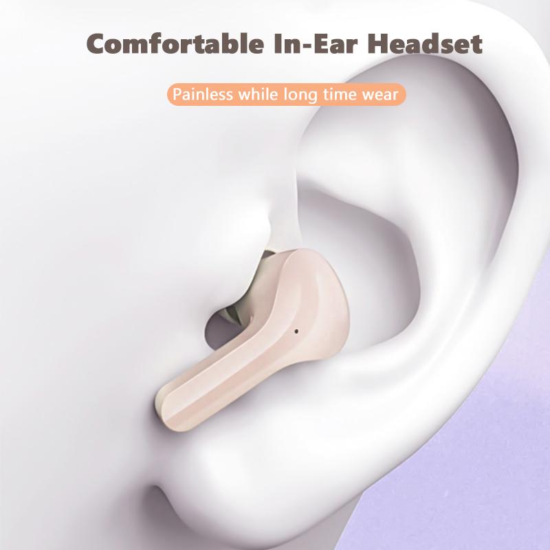 VAORLO Tws fone de ouvido sem fio bluetooth com caso carregador transparente portátil esportes fones ouvido bluetooth para android ios