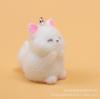 Resin Flocking Cute Three-dimensional Keychain Pendant Car Key Chain Pendant Bag Pendant