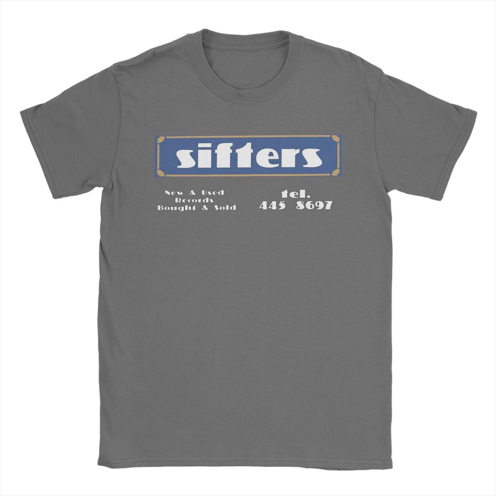 Herr T-shirts Sifters Records Vardaglig Bomull T-shirt Kortärmad T-shirt Rund Hals Kläder Grafisk