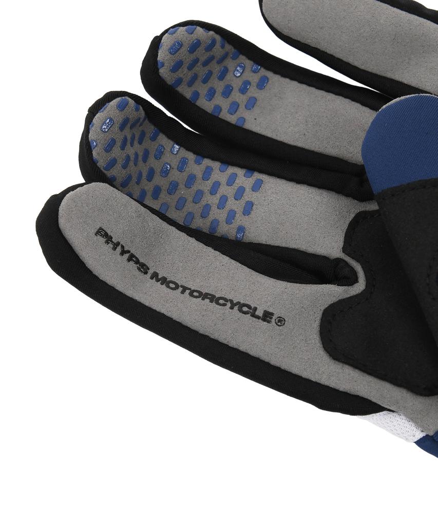 PHYPS MOTORCYCLE Velcro Motorcycle Gloves Blue